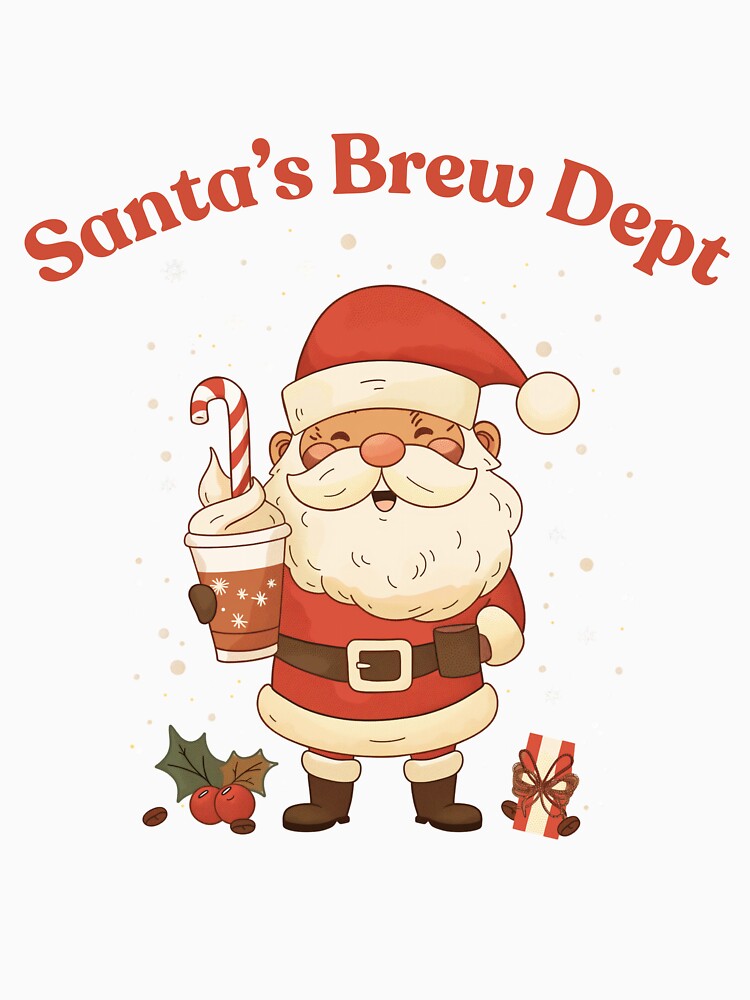 Santa Barista – Fun Coffee Christmas Design by LWDesignLab