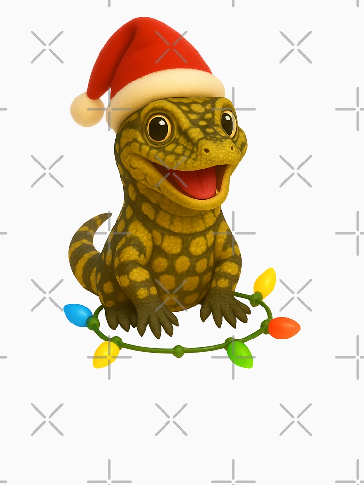 Nile Monitor Christmas Lights by Sillytoe