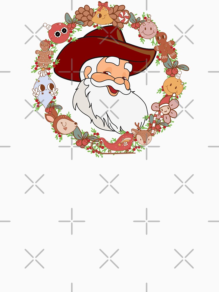 Cowboy Santa With Retro Ornaments by handsoftime2020