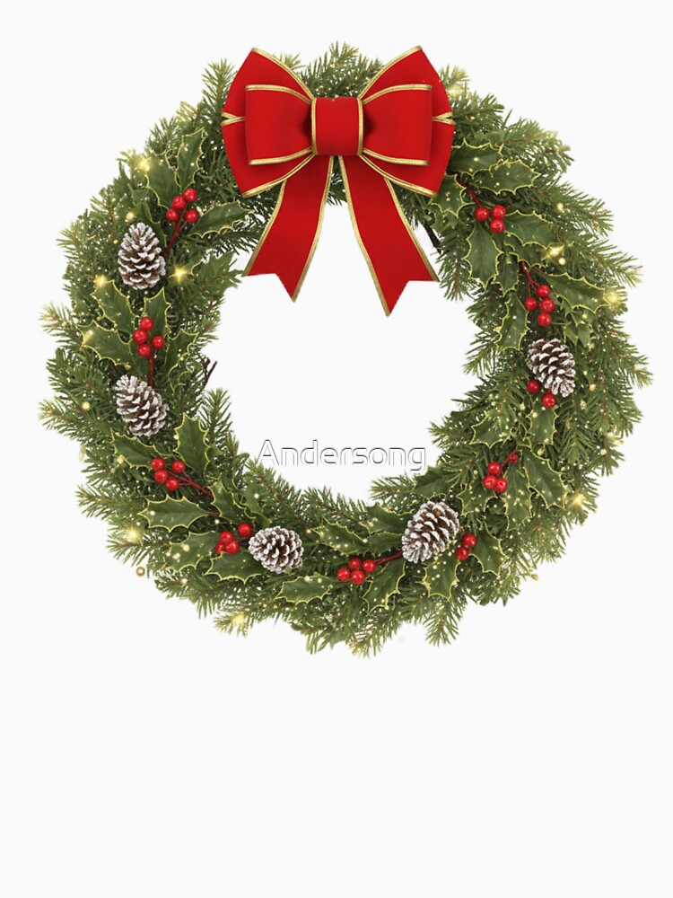 Christmas 2025 wreath with bow by Andersong