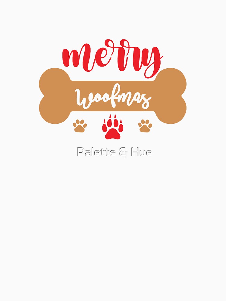 Merry Woofmas Christmas Dog Design by Palette & Hue