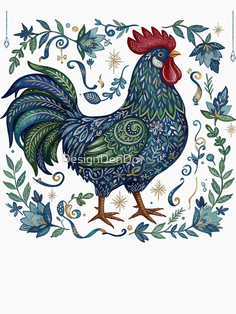 Christmas Chicken Western Design by DesignDenDo ⭐⭐⭐⭐⭐