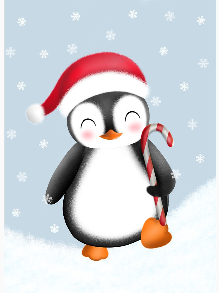 christmas penguin by LiudmylaMaika