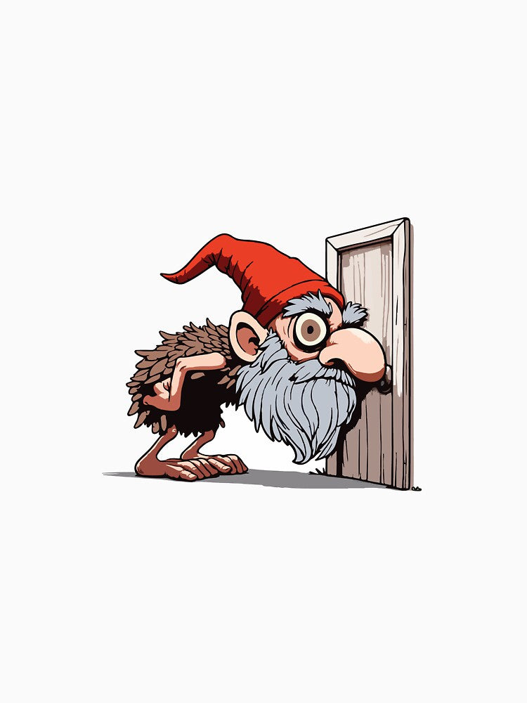 The Yule Lads: Doorway-Sniffer (Gáttaþefur) without text by BaldMonkDesigns