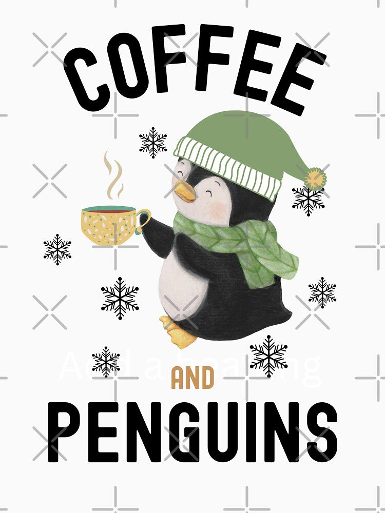 Cute Coffee And Penguins by HappyLifeCreate
