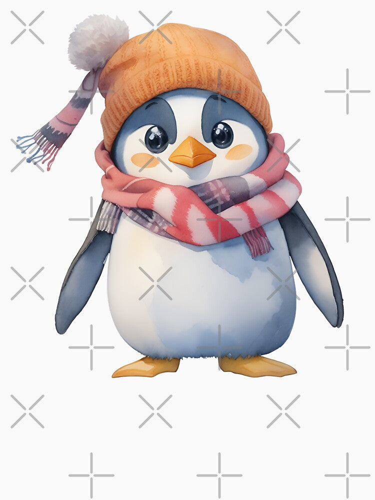 Merry Grump-mas | Cute Baby Penguin Christmas Humor by Cawaiico
