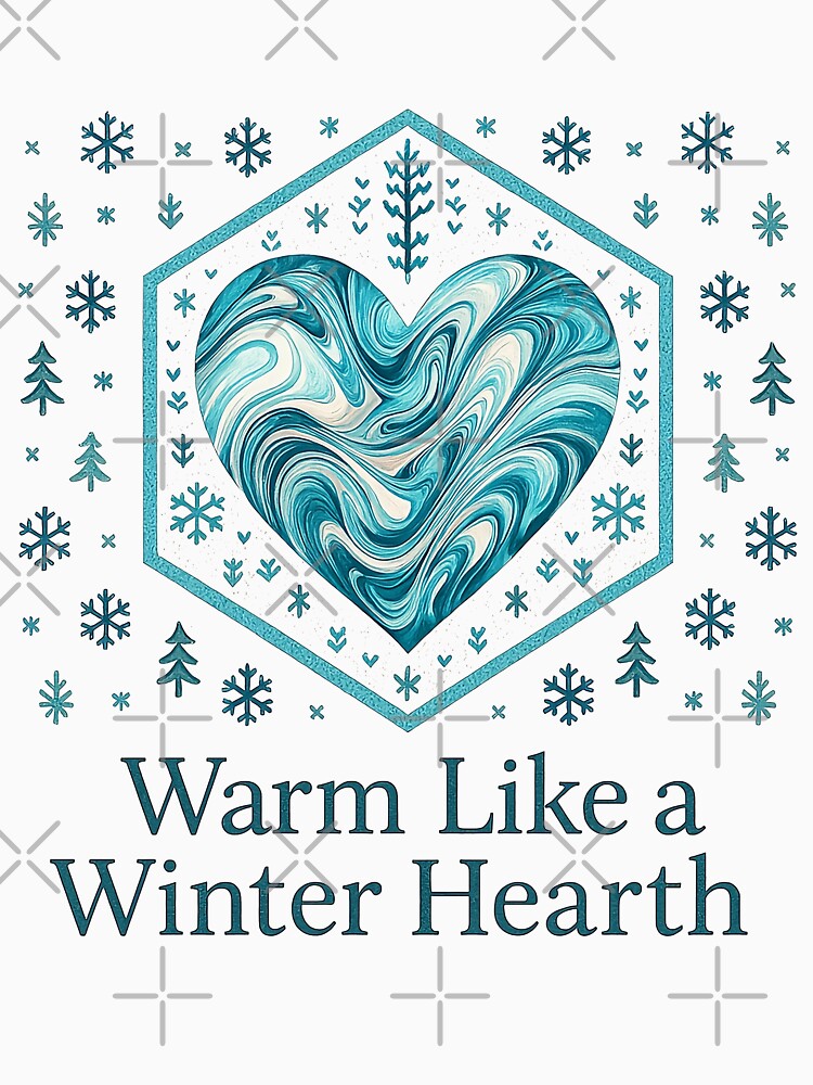 Warm Like a Winter Hearth – Snowflake Heart by Creative.Shop