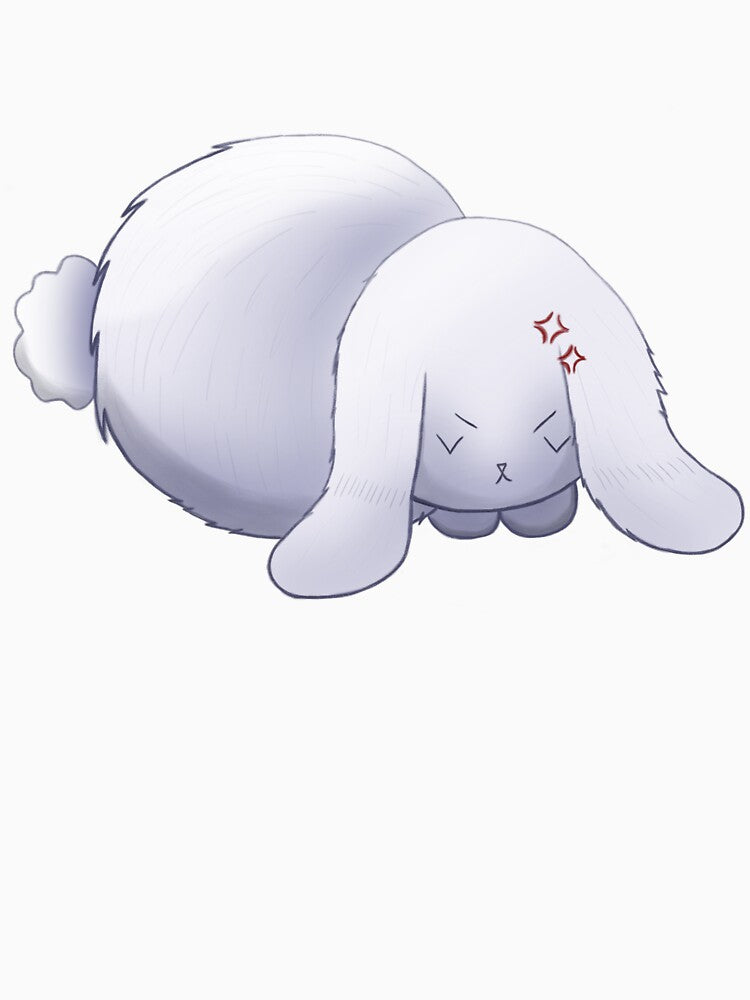 Angry sleeping bunny by sadfrogcreates