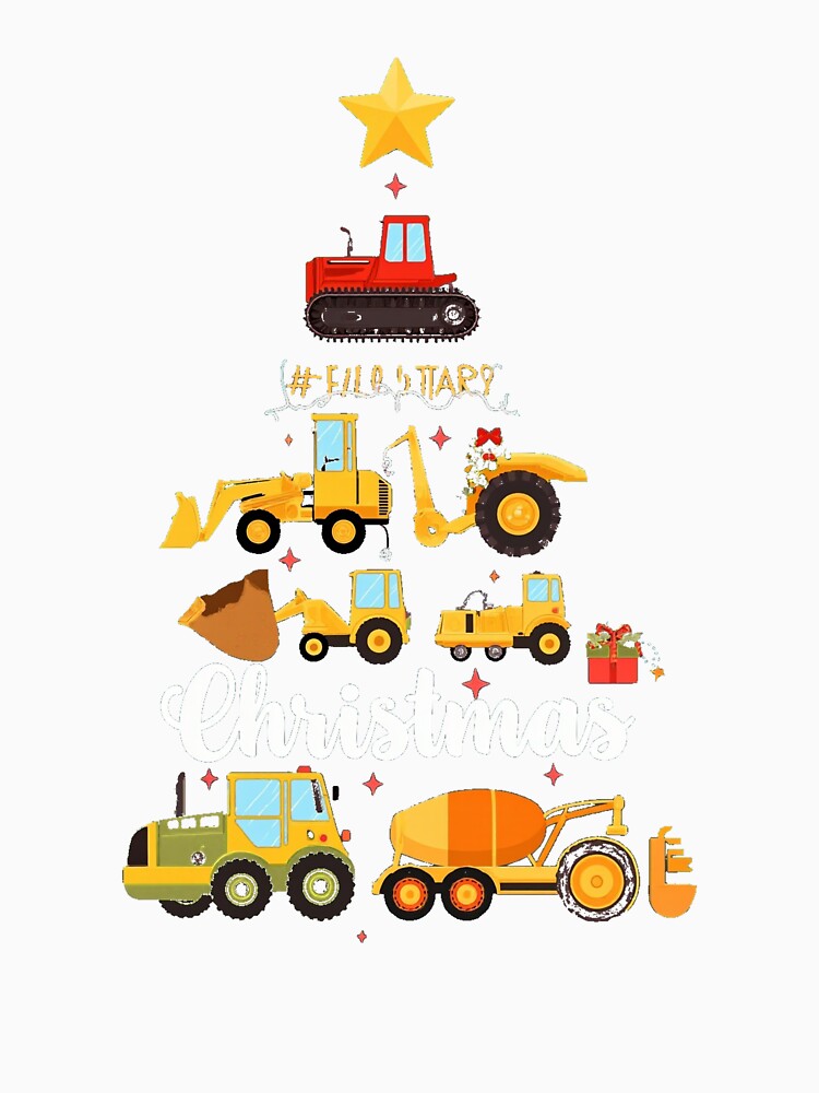 Construction Vehicles Christmas Tree by lht6474