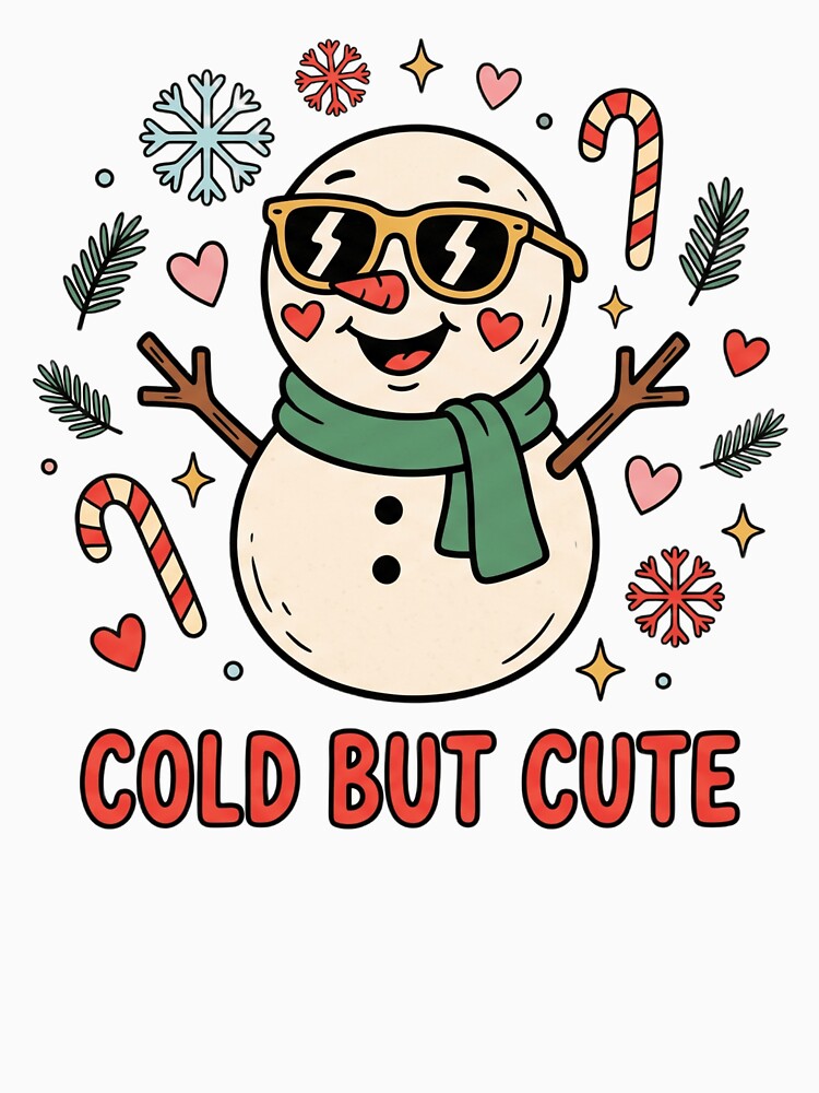 Hello Winter Snowflake – Cute Christmas New Year Valentine's Design by larbimalki
