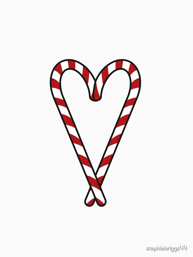 Candy Cane Heart by Steph’s Stickers and Such