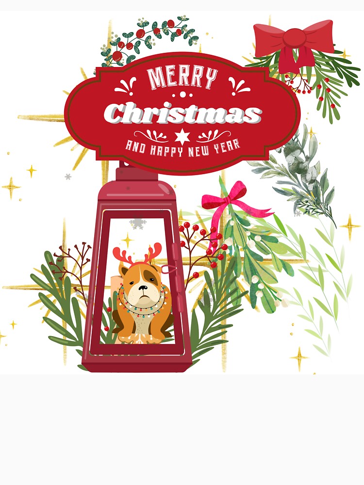 Merry Christmas Dog Lantern - Cute Holiday Puppy New Year Gift by Extremeallie