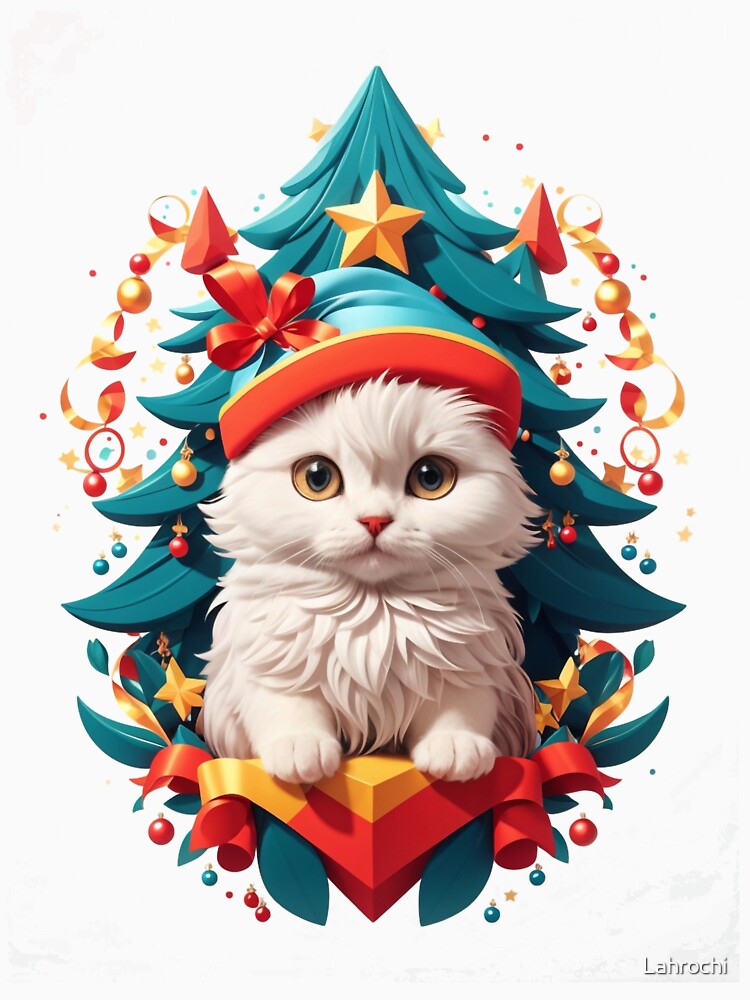 Feline Festivities: A Purrfect Christmas Scene by Lahrochi