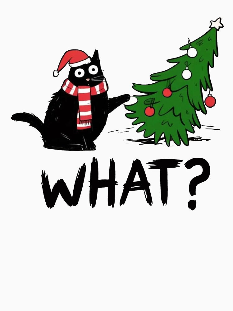 Funny Cat Christmas What Christmas Tree by bethanyrodgers6