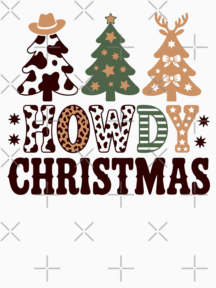 Howdy Christmas – Western Cowgirl Holiday Trees Design by hobbybox