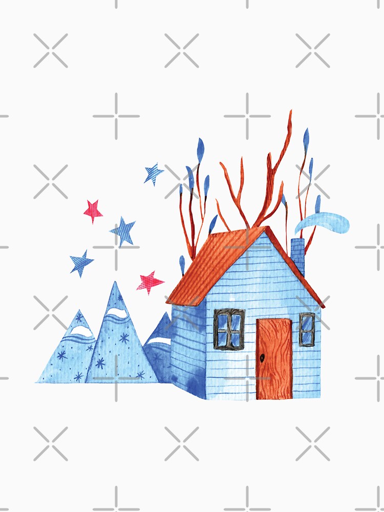 Cute winter cabin by pinkyfish1010