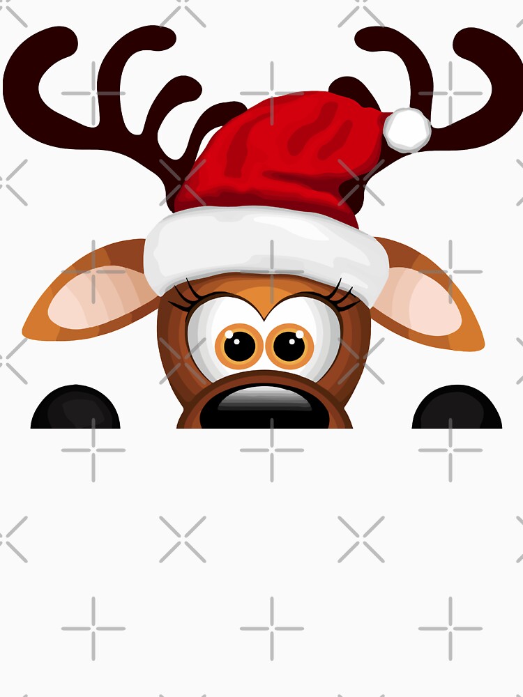 Santa Reindeer Adorable Reindeer Christmas Gift by alexquang