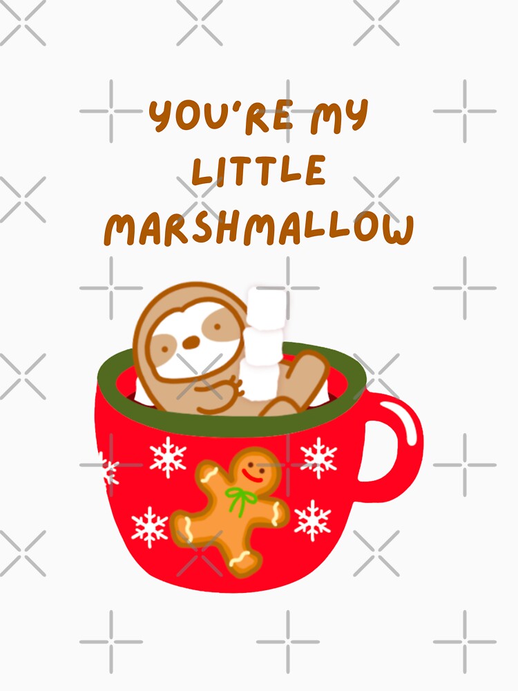 You’re My Little Marshmallow Christmas Mug Sloth by theslothinme