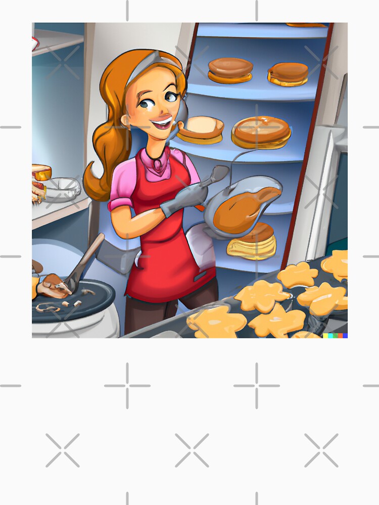 Woman baking cookies -- 3D by glitchman2