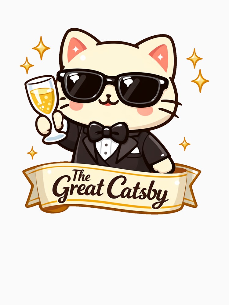 The Great Catsby Classy Cat Parody Art by SketchOnScreen