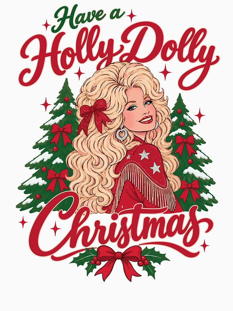 Have a Holly Dolly Christmas Dolly Holiday by Mind-Drift