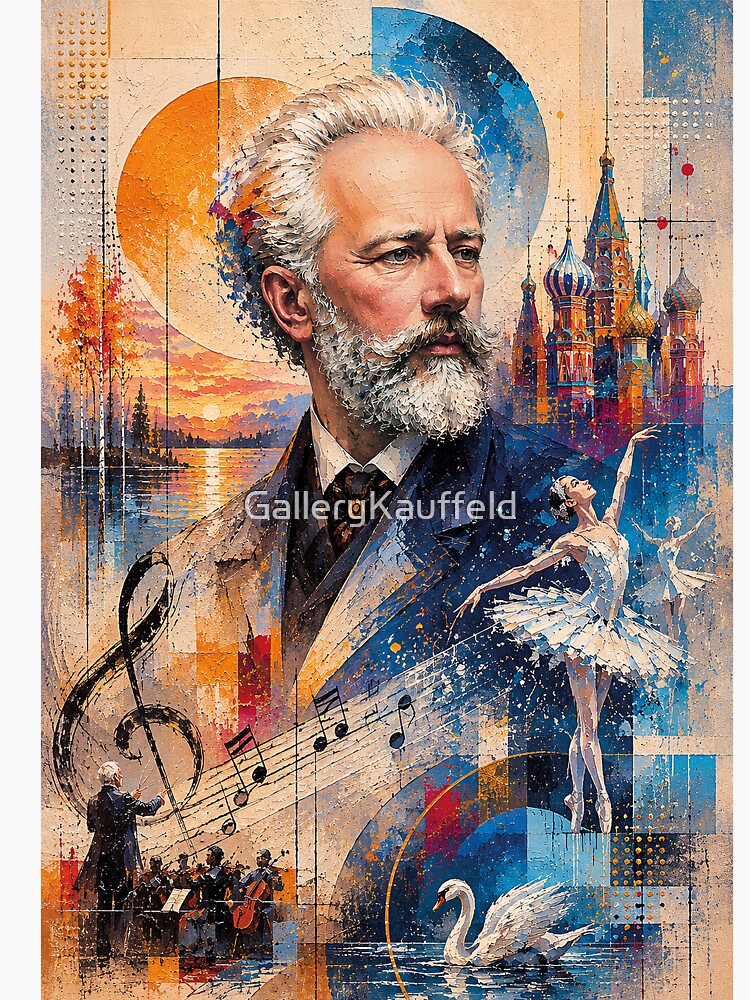 Tchaikovsky, Russian composer painting. by GalleryKauffeld