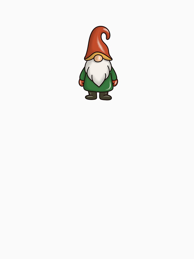 Cute Christmas Gnome – Classic Color Line Art | Holiday Scandinavian Gnome Illustration by CinthyaNovae