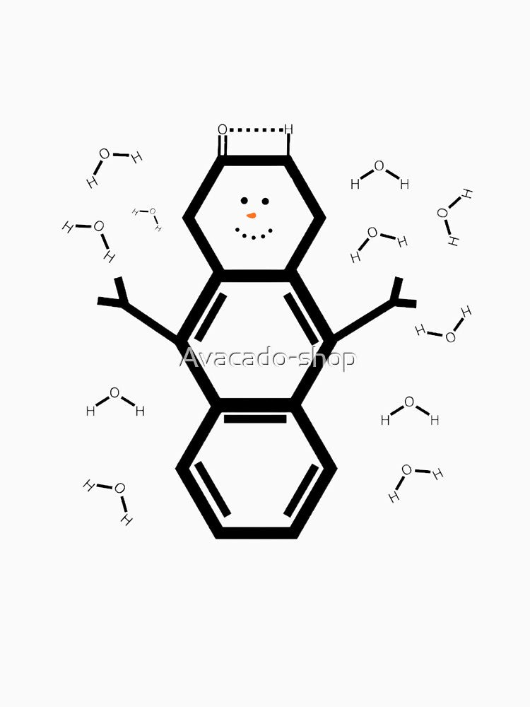 Snowman in chemistry science by Avacado-shop