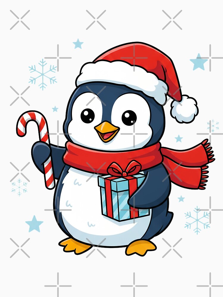 Cute Christmas Penguin Cartoon by MrRares21