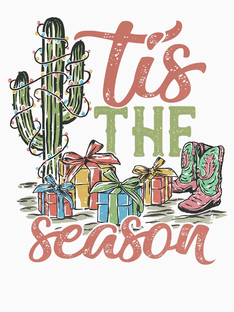 Western Christmas Cactus Holiday Vibes by sapnaela