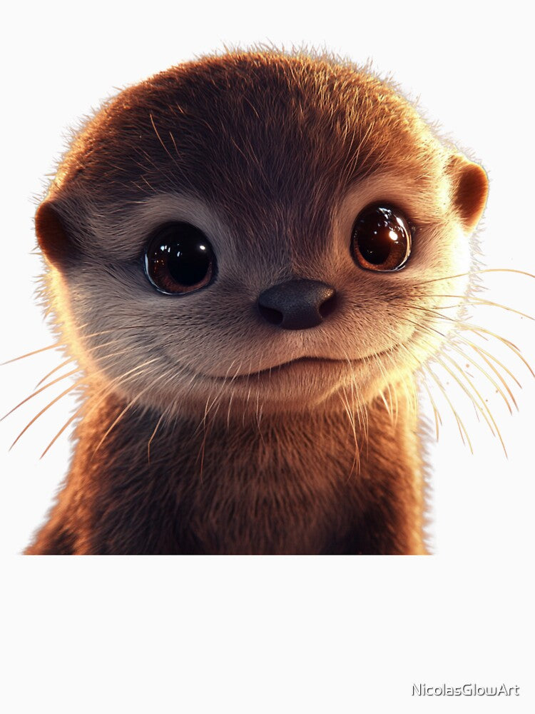 Cute Otter Design by NicolasGlowArt