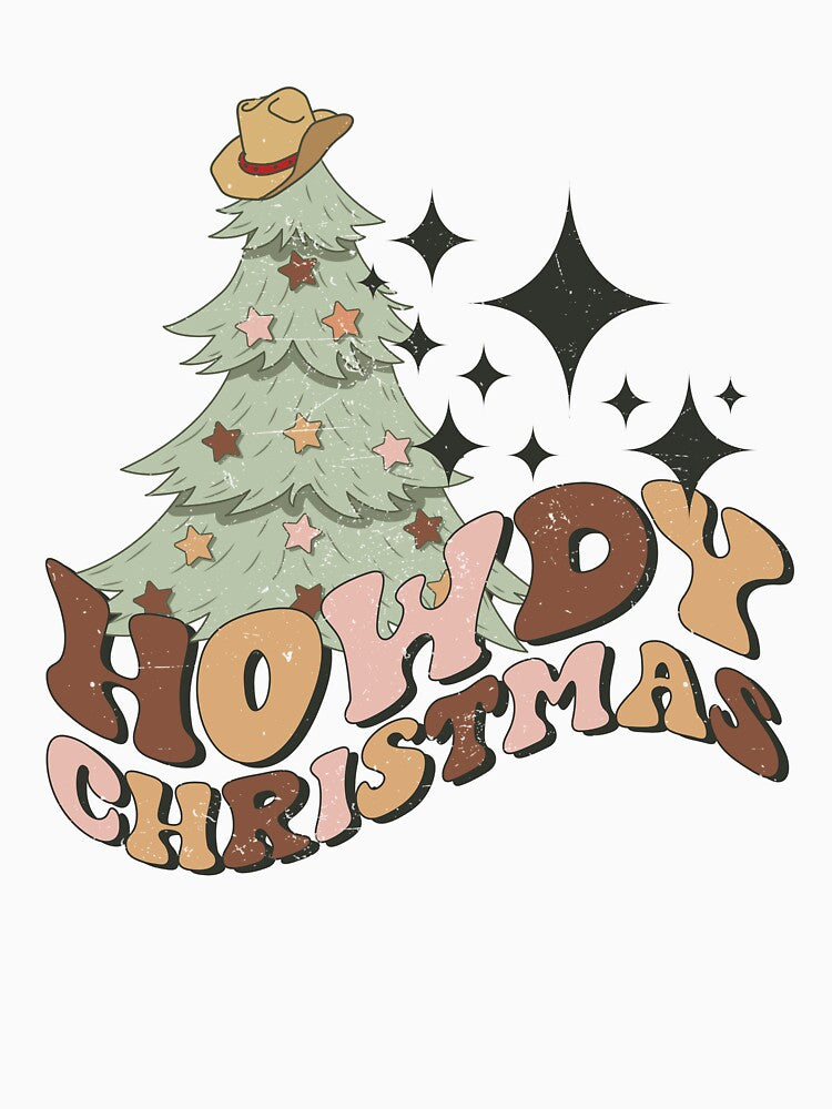 Howdy Christmas Wester Retro Chrismas tree by T-landa