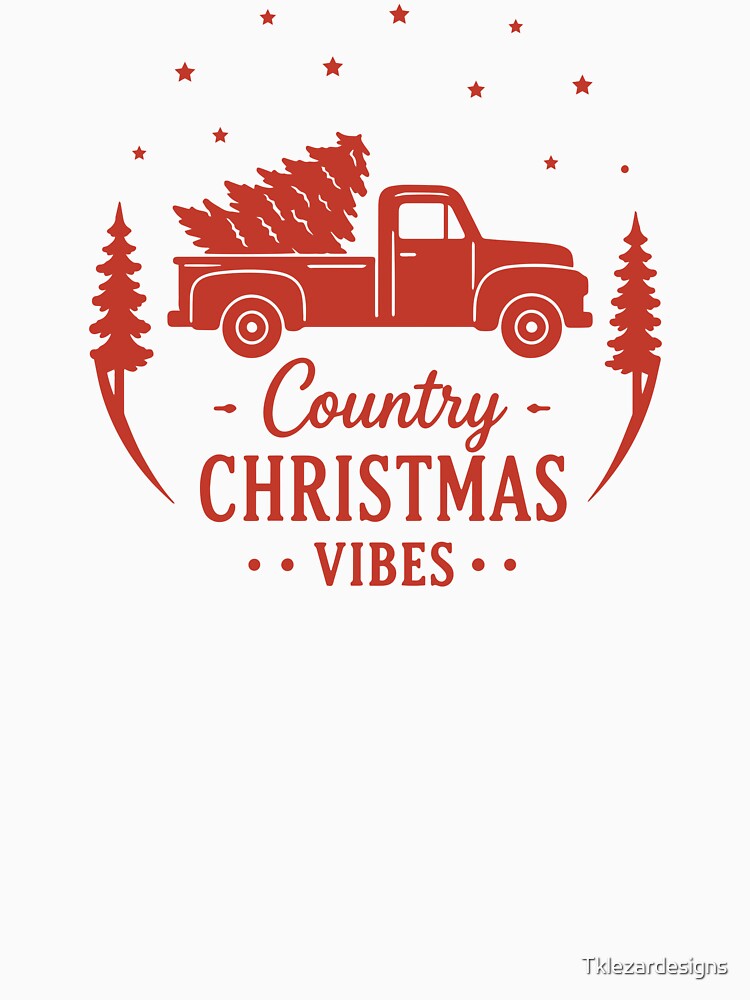 Country Christmas Vibes – Festive Holiday Art by Tklezardesigns