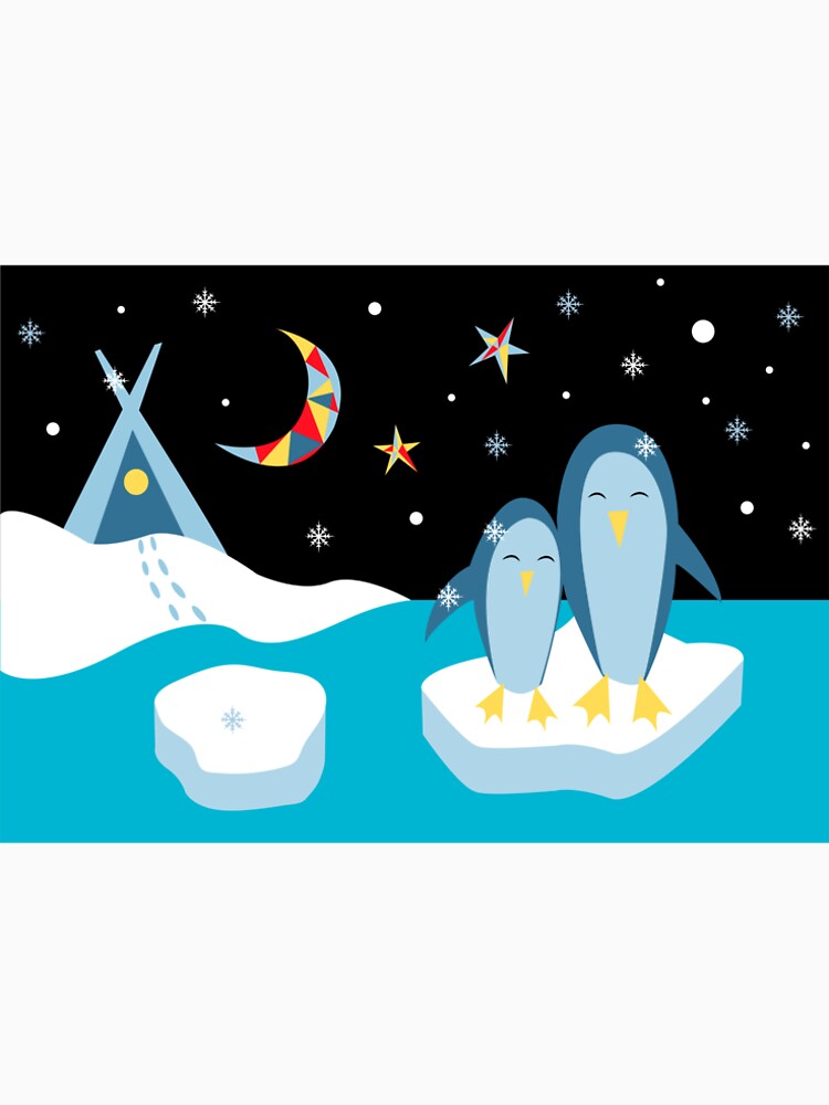 Penguins on a Magical Night by firmine417