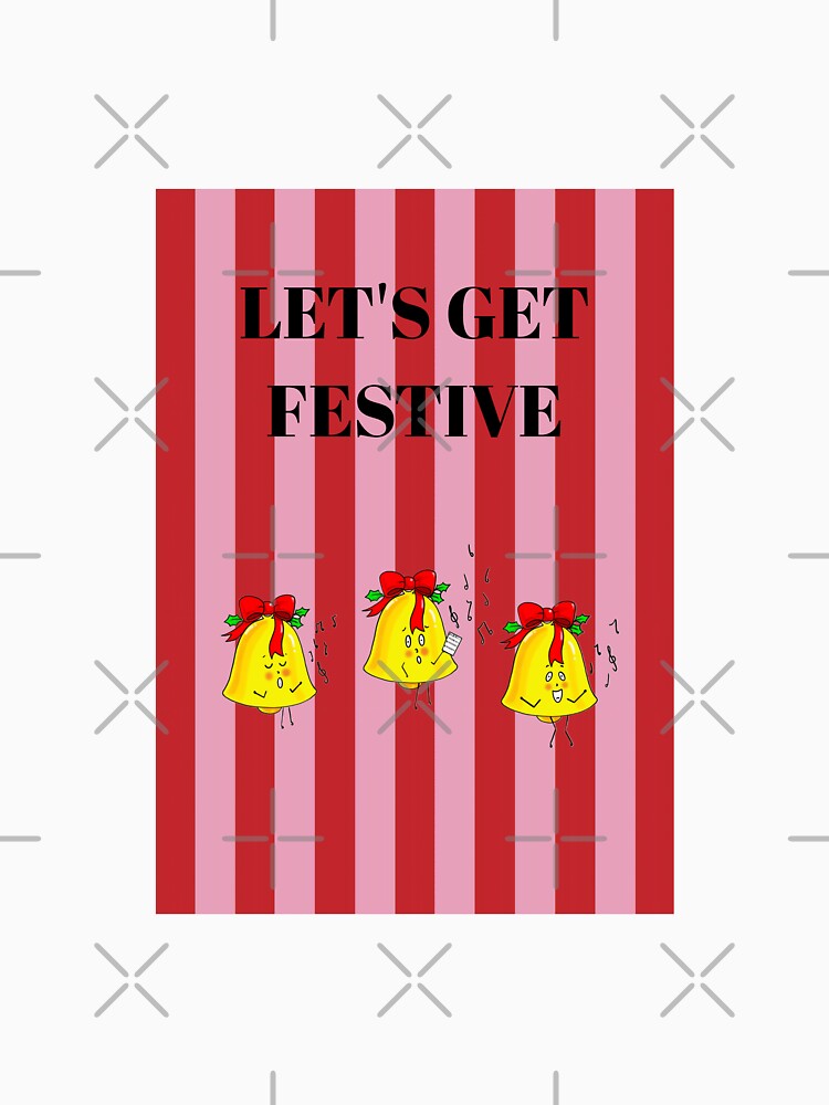 red and pink Christmas design, with bells by By The Moon