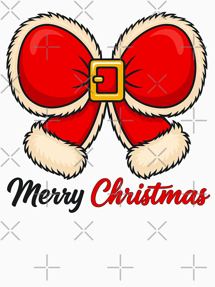 Santa Suit Christmas Bow Design by brexastore