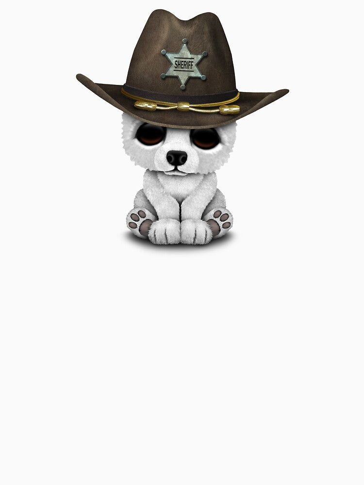 Cute Baby Polar Bear Sheriff by JeffBartels