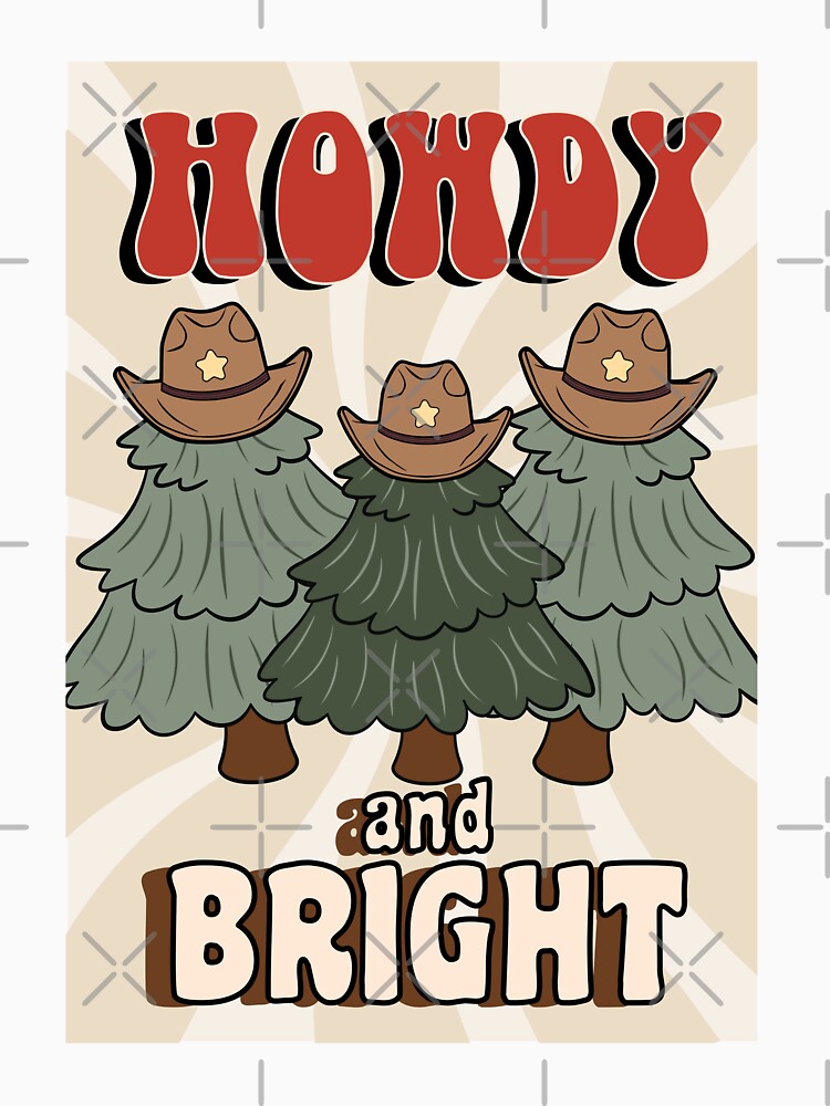 Howdy and Bright Christmas Tree and Cowboy by bolimj