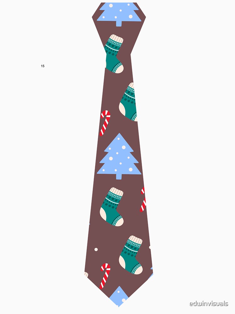 Brown Stocking 2 Tie Print by edwinvisuals