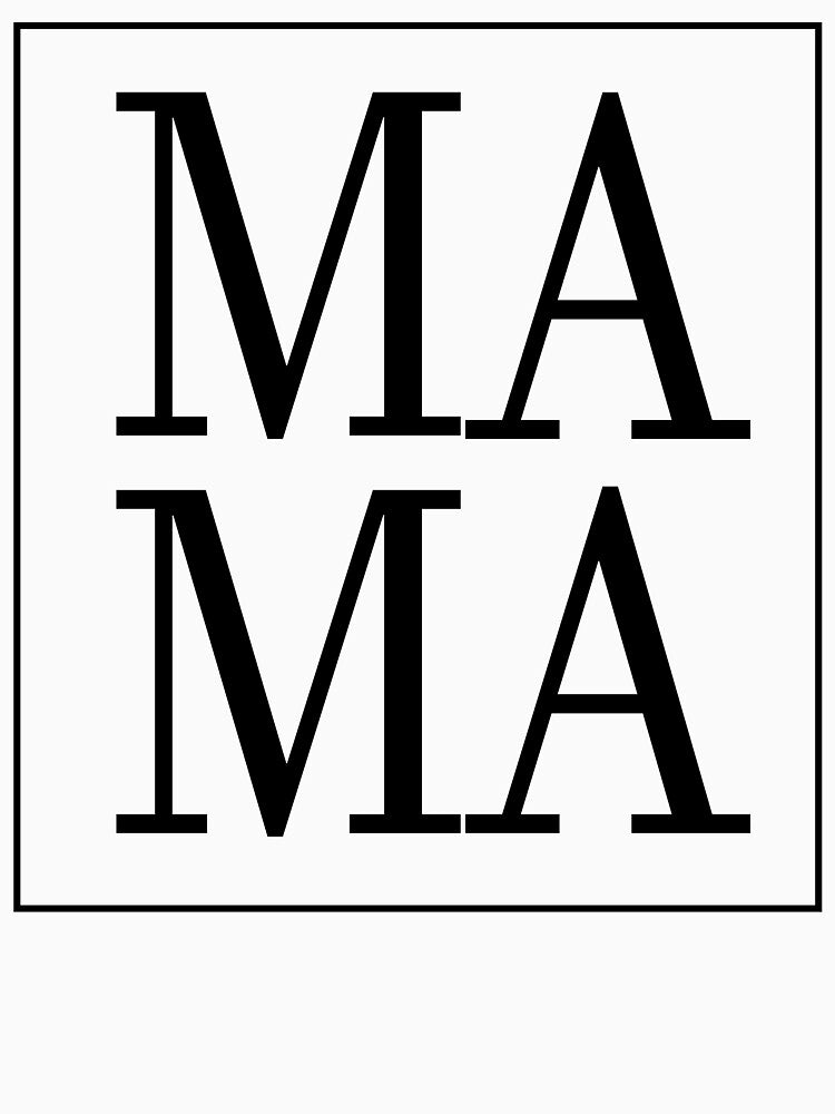 Mama minimalist - Mother's day by Sam Artist