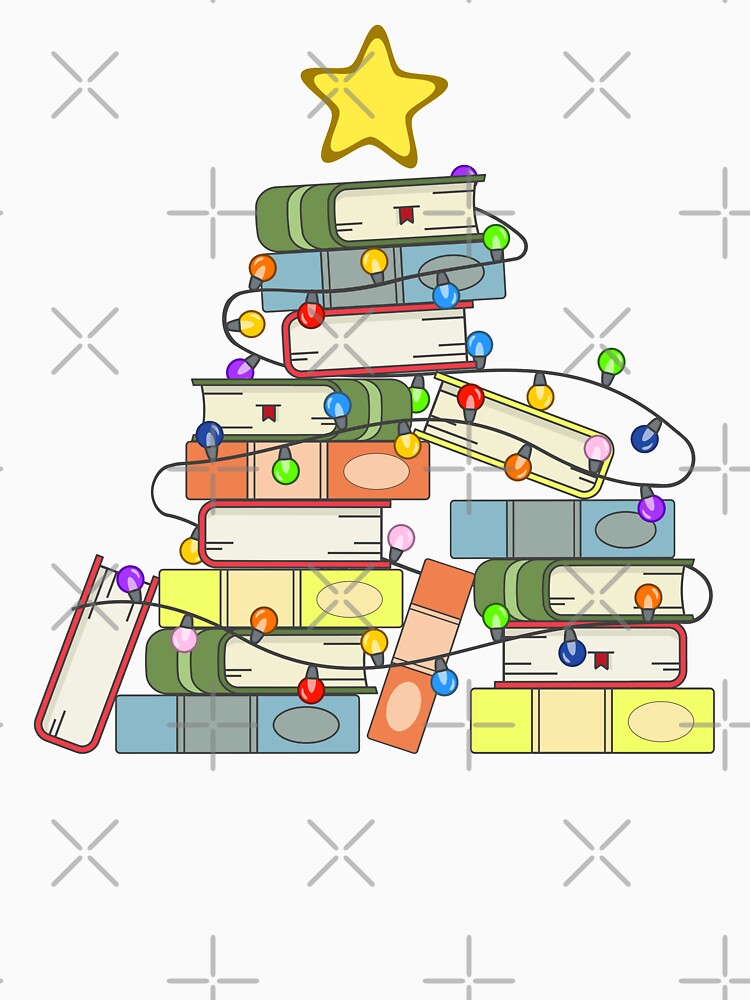 Bookish Christmas Tree I by Lemon Pepper