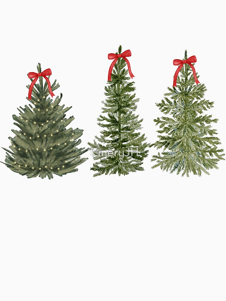 Festive Coquette Christmas Trees by EmeryJH