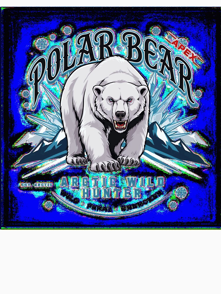 Polar Bear Apex Arctic Wild Hunter Vintage Graphic by CallanRooke10