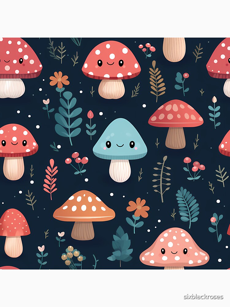 Scandinavian Mushrooms 2 by sixblackroses