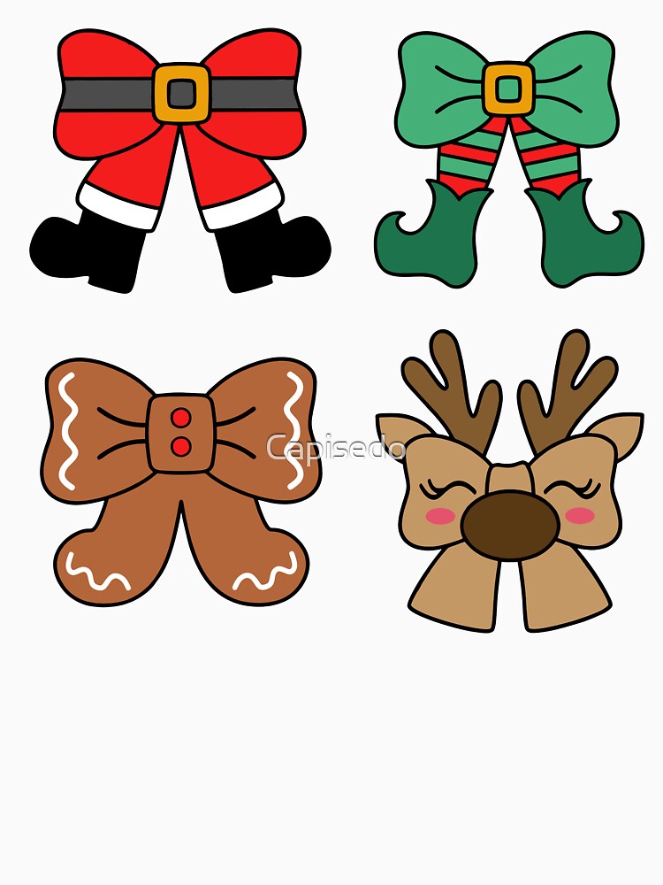 Christmas Coquette Bow Perfect for Holiday Styling by Capisedo
