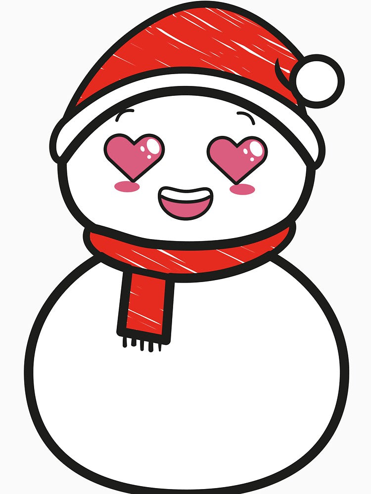 Kawaii Snowman Cute Snowman by hartonowahyu