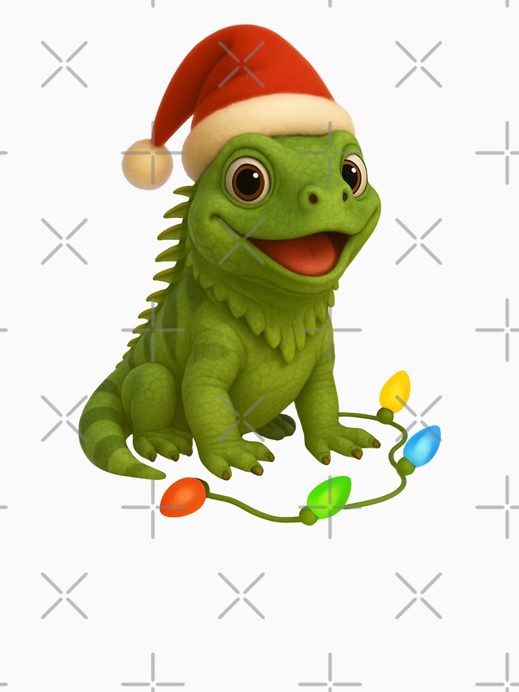 Iguana Christmas Lights by Sillytoe