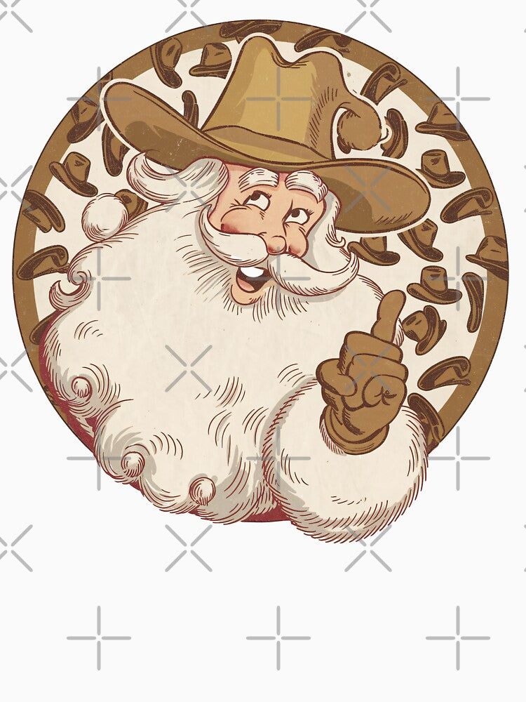 Cowboy Santa Vintage Christmas Design by Charlietule
