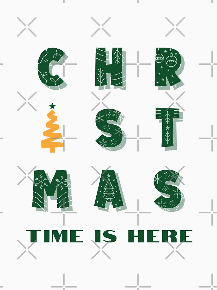 Merry Christmas, Christmas, Holiday Season, Holidays, Green by Magic Love Art Print