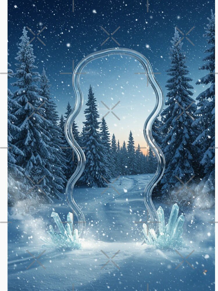 A snow-covered trees classic tshirt by anandsiva2703